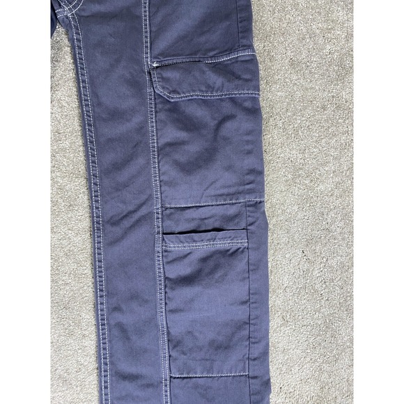 Bershka Low Rise Womens Cargo Pants Charcoal with White Stiching XS - Picture 3 of 6